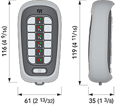 linkacc1-th23 5 x wireless remote control